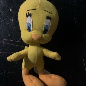 Vintage 1995 Ace Novelty Looney Tunes Tweety Bird Hard Eyes 10” Plush